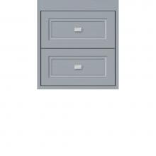 Strasser Woodenwork 22.713 - 18 X 18.5 X 19.75 Sodo Inset Wall Mount Drw Bank Ogee Miter Silver Oak