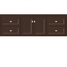 Strasser Woodenwork 22.756 - 60 X 21 X 19.75 Sodo Inset Wall Mount Vanity Ogee Miter Choc Oak Sb