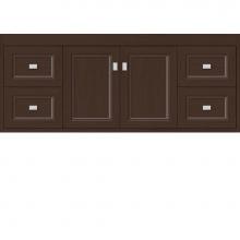 Strasser Woodenwork 22.771 - 48 X 18.5 X 19.75 Sodo Inset Wall Mount Vanity Ogee Miter Choc Oak Sb