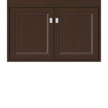 Strasser Woodenwork 22.778 - 30 X 18.5 X 19.75 Sodo Inset Wall Mount Vanity Ogee Miter Choc Oak Std