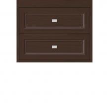 Strasser Woodenwork 22.766 - 24 X 21 X 19.75 Sodo Inset Wall Mount Drw Bank Ogee Miter Choc Oak