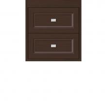 Strasser Woodenwork 22.781 - 18 X 18.5 X 19.75 Sodo Inset Wall Mount Drw Bank Ogee Miter Choc Oak