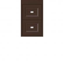 Strasser Woodenwork 22.768 - 12 X 21 X 19.75 Sodo Inset Wall Mount Drw Bank Ogee Miter Choc Oak