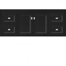 Strasser Woodenwork 22.799 - 48 X 18.5 X 19.75 Sodo Inset Wall Mount Vanity Ogee Miter Midnight Oak Sb