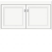 Strasser Woodenwork 22.405 - 36 X 21 X 19.75 Sodo Inset Wall Mount Vanity Ogee Miter Sat White Std