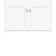 Strasser Woodenwork 22.589 - 30 X 18.5 X 19.75 Sodo Inset Wall Mount Vanity Ogee Miter Sat White Std