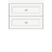 Strasser Woodenwork 22.455 - 24 X 21 X 19.75 Sodo Inset Wall Mount Drw Bank Ogee Miter Sat White