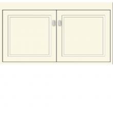 Strasser Woodenwork 22.406 - 36 X 21 X 19.75 Sodo Inset Wall Mount Vanity Ogee Miter Sat Biscuit Std