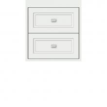 Strasser Woodenwork 22.851 - 18 X 21 X 19.75 Sodo Inset Wall Mount Drw Bank Ogee Miter Powder Grey