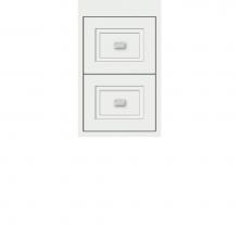 Strasser Woodenwork 22.866 - 12 X 18.5 X 19.75 Sodo Inset Wall Mount Drw Bank Ogee Miter Powder Grey