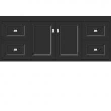 Strasser Woodenwork 22.521 - 48 X 18.5 X 19.75 Sodo Inset Wall Mount Vanity Ogee Miter Sat Black Sb