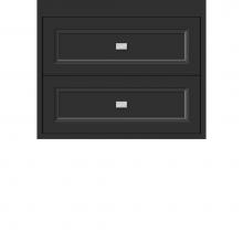 Strasser Woodenwork 22.706 - 24 X 18.5 X 19.75 Sodo Inset Wall Mount Drw Bank Ogee Miter Sat Black