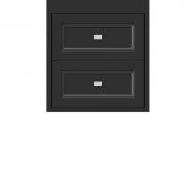 Strasser Woodenwork 22.716 - 18 X 18.5 X 19.75 Sodo Inset Wall Mount Drw Bank Ogee Miter Sat Black