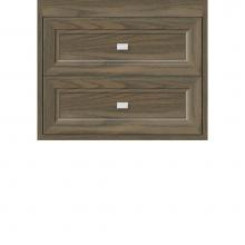 Strasser Woodenwork 55-023 - 24 X 21 X 19.75 Sodo Inset Wall Mount Drw Bank Ogee Miter Dusky Oak