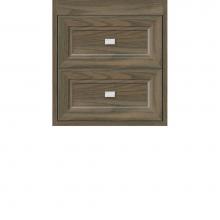 Strasser Woodenwork 54-783 - 18 X 18.5 X 19.75 Sodo Inset Wall Mount Drw Bank Ogee Miter Dusky Oak