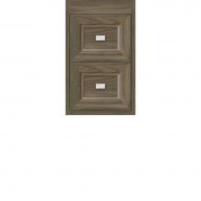 Strasser Woodenwork 54-757 - 12 X 21 X 19.75 Sodo Inset Wall Mount Drw Bank Ogee Miter Dusky Oak