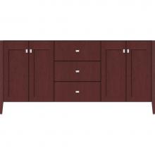 Strasser Woodenwork 56.082 - 72 X 19 X 34.5 Newhalem Vanity Nh Shaker/Slab Dk Cherry Db