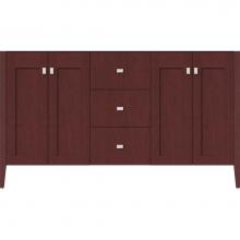 Strasser Woodenwork 56.138 - 60 X 19 X 34.5 Newhalem Vanity Nh Shaker/Slab Dk Cherry Db