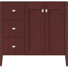 Strasser Woodenwork 56.284 - 36 X 19 X 34.5 Newhalem Vanity Nh Shaker/Slab Dk Cherry Lh