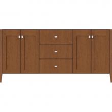 Strasser Woodenwork 56.068 - 72 X 21.5 X 34.5 Newhalem Vanity Nh Shaker/Slab Cinn Cherry Db