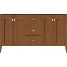 Strasser Woodenwork 56.140 - 60 X 19 X 34.5 Newhalem Vanity Nh Shaker/Slab Cinn Cherry Db