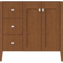 Strasser Woodenwork 56.242 - 36 X 21.5 X 34.5 Newhalem Vanity Nh Shaker/Slab Cinn Cherry Lh