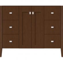 Strasser Woodenwork 56.183 - 42 X 21.5 X 34.5 Newhalem Vanity Nh Shaker/Slab Pecan Cherry Sb