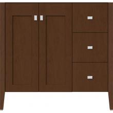 Strasser Woodenwork 56.271 - 36 X 19 X 34.5 Newhalem Vanity Nh Shaker/Slab Pecan Cherry Rh