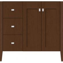 Strasser Woodenwork 56.272 - 36 X 19 X 34.5 Newhalem Vanity Nh Shaker/Slab Pecan Cherry Lh