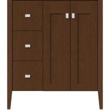 Strasser Woodenwork 56.362 - 30 X 19 X 34.5 Newhalem Vanity Nh Shaker/Slab Pecan Cherry Lh