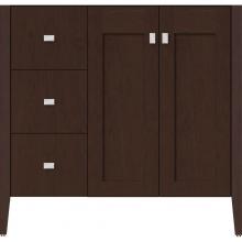 Strasser Woodenwork 56.248 - 36 X 21.5 X 34.5 Newhalem Vanity Nh Shaker/Slab Choc Cherry Lh