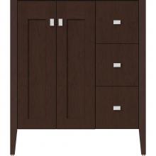 Strasser Woodenwork 56.382 - 30 X 19 X 34.5 Newhalem Vanity Nh Shaker/Slab Choc Cherry Rh