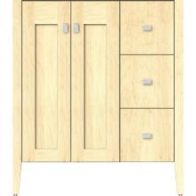 Strasser Woodenwork 56.367 - 30 X 19 X 34.5 Newhalem Vanity Nh Shaker/Slab Nat Maple Rh