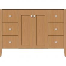 Strasser Woodenwork 56.154 - 48 X 21.5 X 34.5 Newhalem Vanity Nh Shaker/Slab Nat Oak Sb Sb