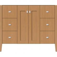 Strasser Woodenwork 56.199 - 42 X 19 X 34.5 Newhalem Vanity Nh Shaker/Slab Nat Oak Sb