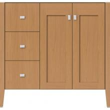 Strasser Woodenwork 56.275 - 36 X 19 X 34.5 Newhalem Vanity Nh Shaker/Slab Nat Oak Lh