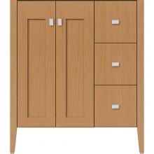 Strasser Woodenwork 56.364 - 30 X 19 X 34.5 Newhalem Vanity Nh Shaker/Slab Nat Oak Rh
