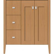 Strasser Woodenwork 56.365 - 30 X 19 X 34.5 Newhalem Vanity Nh Shaker/Slab Nat Oak Lh
