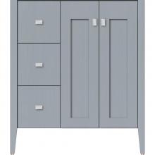Strasser Woodenwork 56.350 - 30 X 19 X 34.5 Newhalem Vanity Nh Shaker/Slab Silver Oak Lh
