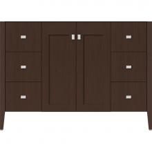 Strasser Woodenwork 56.159 - 48 X 21.5 X 34.5 Newhalem Vanity Nh Shaker/Slab Choc Oak Sb