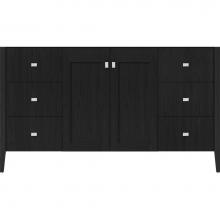 Strasser Woodenwork 56.145 - 60 X 19 X 34.5 Newhalem Vanity Nh Shaker/Slab Midnight Oak Sb
