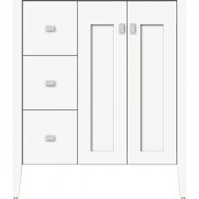 Strasser Woodenwork 56.353 - 30 X 19 X 34.5 Newhalem Vanity Nh Shaker/Slab Sat White Lh
