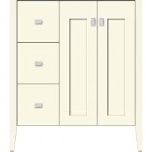 Strasser Woodenwork 56.356 - 30 X 19 X 34.5 Newhalem Vanity Nh Shaker/Slab Sat Biscuit Lh