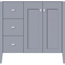 Strasser Woodenwork 56.254 - 36 X 19 X 34.5 Newhalem Vanity Nh Shaker/Slab Sat Silver Lh