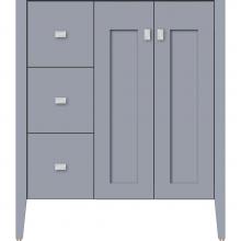 Strasser Woodenwork 56.344 - 30 X 19 X 34.5 Newhalem Vanity Nh Shaker/Slab Sat Silver Lh