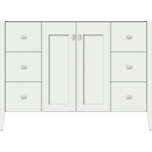 Strasser Woodenwork 56.167 - 48 X 19 X 34.5 Newhalem Vanity Nh Shaker/Slab Powder Grey Sb