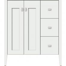 Strasser Woodenwork 56.358 - 30 X 19 X 34.5 Newhalem Vanity Nh Shaker/Slab Powder Grey Rh