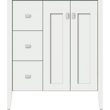 Strasser Woodenwork 56.359 - 30 X 19 X 34.5 Newhalem Vanity Nh Shaker/Slab Powder Grey Lh
