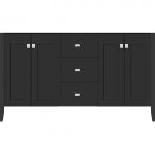 Strasser Woodenwork 56.120 - 60 X 19 X 34.5 Newhalem Vanity Nh Shaker/Slab Sat Black Db