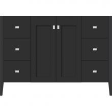 Strasser Woodenwork 56.163 - 48 X 19 X 34.5 Newhalem Vanity Nh Shaker/Slab Sat Black Sb